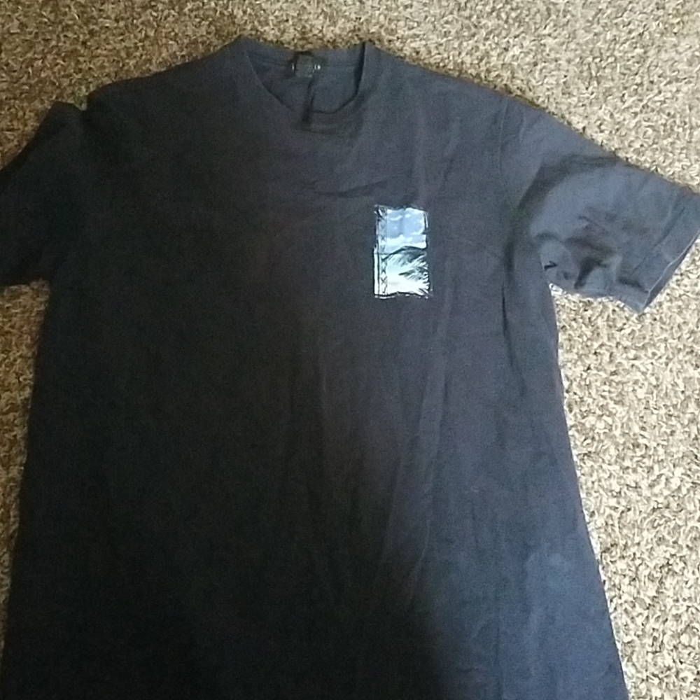 Mens medium van heusen navy blue blue tshirt tee